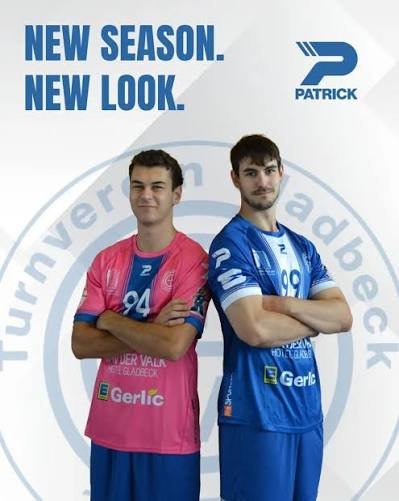 Handballer des TV Gladbeck in den neuen Patrick-Trikots